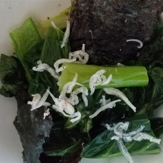 小松菜と焼き海苔の和え物